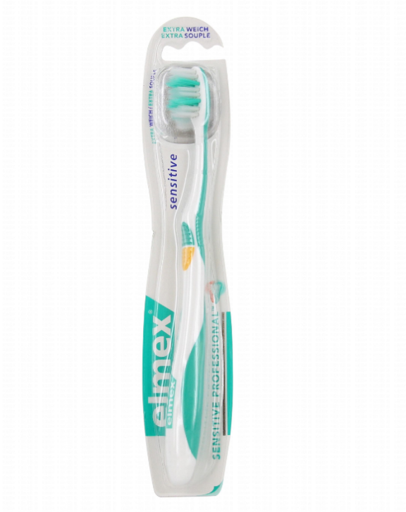 La brosse à dents Elmex souple est spécialement conçue pour les patients ayant des collets dentaires dénudés et des dents sensibles.  Pour une protection complète  Nettoie en douceur et en profondeur grace à ses brins X pour nettoyer meme dans les espaces interdentaires.