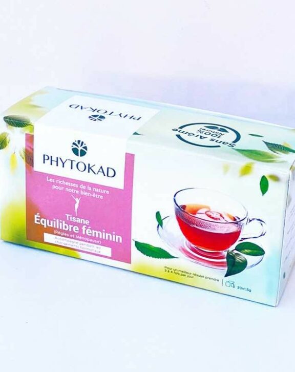 Cette tisane permet de limiter les pics hormonaux qui provoquent les douleurs pendant les règles mais aussi les saignements trop abondants, les digestions difficiles, les migraines, la mauvaise circulation sanguine, la rétention d'eau et les troubles de la ménopause.