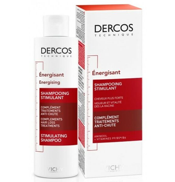 Le seul shampooing à l'Aminexil, la molécule cosmétique anti-chute de référence. Vichy Dercos Shampooing Energisant Anti-Chute est pour les hommes et les femmes, qui connaissent une chute des cheveux, légère à installée.