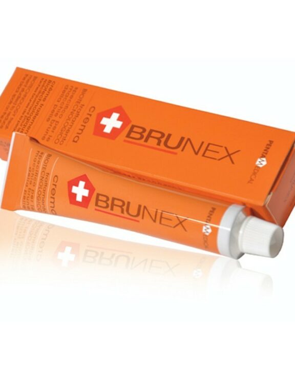 Brunex crème dépigmentante spécifiquement pour les taches brunes de la peau avec photo-protection-maximale  pour une durée de protection de 4 heures. Un teint plus lumineux et uniforme Une réduction visible des taches brunes Une peau revitalisée et rafraîchie