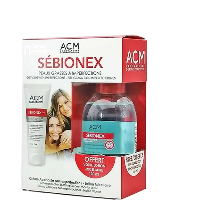 ACM COFFRET SÉBIONEX TRIO CREME APAISANTE+LOTION MICELLAIRE GRATUITE