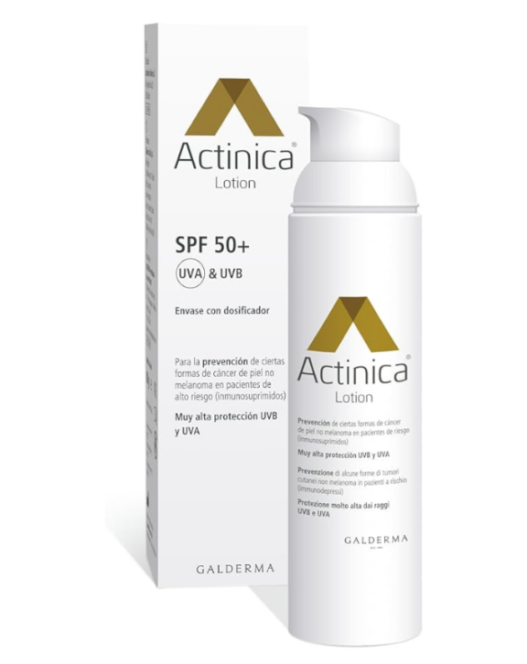  ACTINICA LOTION SPF 50+ est votre alliée incontournable pour une protection solaire optimale. Conçue pour offrir une défense efficace contre les rayons UVA et UVB, cette lotion légère et non grasse s'applique facilement sur la peau, garantissant une absorption rapide et un confort inégalé. Que vous soyez à la plage, en randonnée ou simplement en ville, elle vous accompagne tout au long de la journée. Avec son indice de protection élevé,  ACTINICA LOTION SPF 50+ est idéale pour les peaux sensibles et les conditions d'ensoleillement intense. Sa formule innovante aide à prévenir les coups de soleil et le vieillissement prématuré de la peau, vous permettant de profiter du soleil en toute sérénité. Pour une utilisation optimale, appliquez généreusement la lotion sur toutes les zones exposées avant l'exposition au soleil et renouvelez l'application toutes les deux heures, ou après la baignade. Offrez à votre peau la protection qu'elle mérite avec  ACTINICA LOTION SPF 50+.