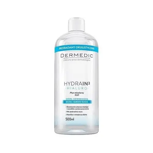Dermedic Hydrain3 Lotion Micellaire est un nettoyant doux et hydratant conçu pour les peaux sèches et sensibles. Sa formule sans alcool et sans parfum apaise les irritations et laisse la peau propre, fraîche et hydratée. Utilisée quotidiennement.