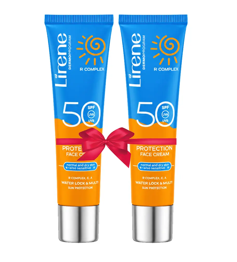 LIRENE ECRAN SPF50+ A BASE DE VITAMINE E 40ML pack de deux