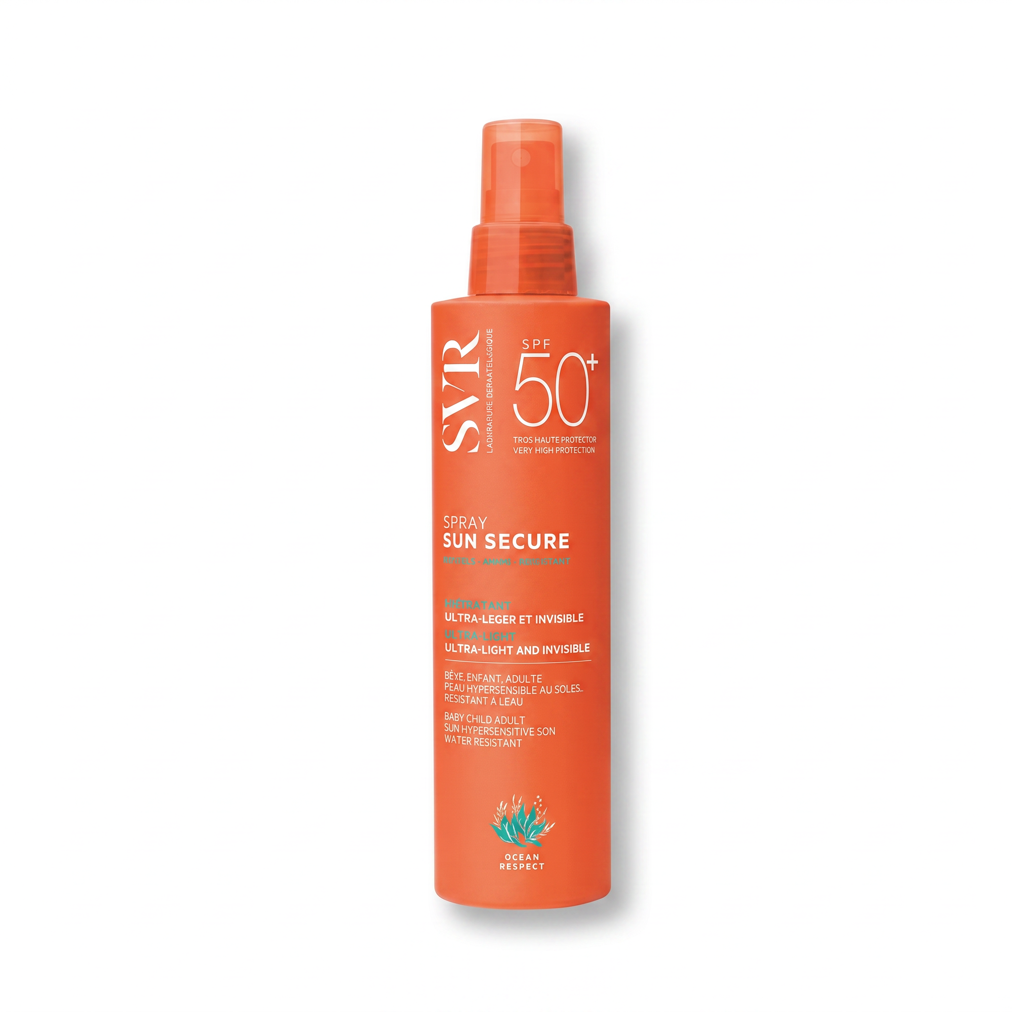 Lait-en-brume au toucher sec fini invisible très haute protection. Il permet, tout en protégeant, d’obtenir une peau toute douce.