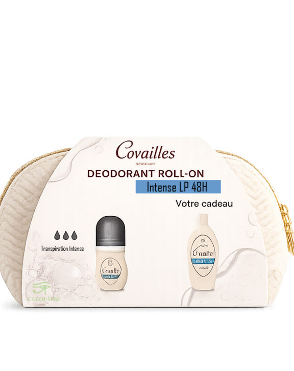 Le Rogé Cavaillès Déo Roll-On Intense LP 48H offre une protection longue durée contre la transpiration et les odeurs corporelles. Sa formule à libération progressive assure une efficacité anti-transpirante pendant 48 heures. Rogé Cavaillès Soin Toilette Intime avec Antibactérien 50 ml est un gel à la formule d’origine naturelle enrichie en prébiotiques. Il respecte et protège l’équilibre intime. Il contient une technologie de libération en continu des extraits de thym antibactérien pour une protection renforcée contre les désagréments intimes (irritations, démangeaisons…) offert