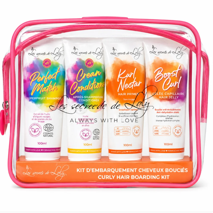les secrtes de loly Trousse Cheveux Bouclés format voyage