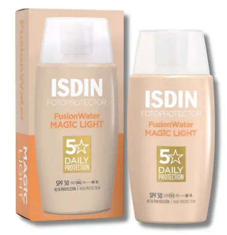 ISDIN ÉCRAN SOLAIRE FUSION WATER TEINTE LIGHT SPF50+