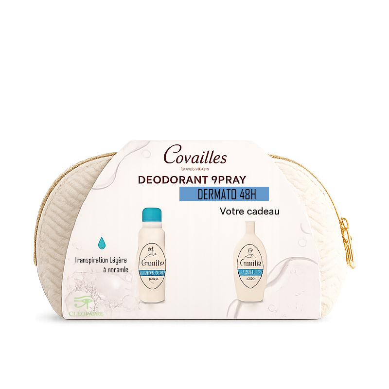 Rogé cavailles trousse déodorant spray darmato 48h transpiration légère à normale