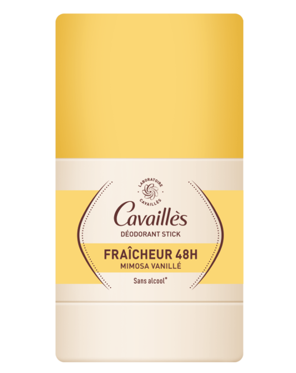 50ml Le déodorant stick protection 48h assure une efficacité prouvée anti-odeurs. Procurant une fraîcheur longue durée avec son parfum Mimosa vanillé, notre formule baume est facile à appliquer et non collante. Sans alcool*. Adapté aux aisselles sensibles, même épilées ou rasées. Testé dermatologiquement. *alcool éthylique