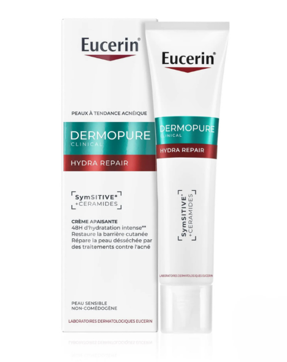 Découvrez la EUCERIN DERMOPURE HYDRA CREME COMPENSATRICE APAISANTE 50ML, la crème hydratante idéale pour les peaux sèches et sensibles. Formulée avec soin, cette crème offre une solution apaisante pour les peaux en quête de confort. Grâce à sa texture légère et non grasse, elle pénètre rapidement et laisse la peau douce et souple. Enrichie en ingrédients actifs, elle hydrate intensément tout en réduisant les sensations d'irritation et de tiraillement. Ce soin apaisant est parfait pour une utilisation quotidienne, permettant de restaurer la barrière cutanée et de protéger la peau des agressions extérieures. Avec l'EUCERIN DERMOPURE HYDRA CREME, vous bénéficiez d'une hydratation durable qui aide à maintenir l'équilibre naturel de votre peau. Idéale pour les peaux sujettes aux rougeurs ou aux imperfections, cette crème s'inscrit dans votre routine beauté pour une peau radieuse et revitalisée. Offrez à votre peau le soin qu'elle mérite avec cette crème hydratante, et retrouvez un teint frais et apaisé jour après jour. Ingrédients : Aqua, Glycerin, Isopropyl Myristate, Dimethicone, Butyrospermum Parkii Butter, Sodium Hyaluronate, etc.