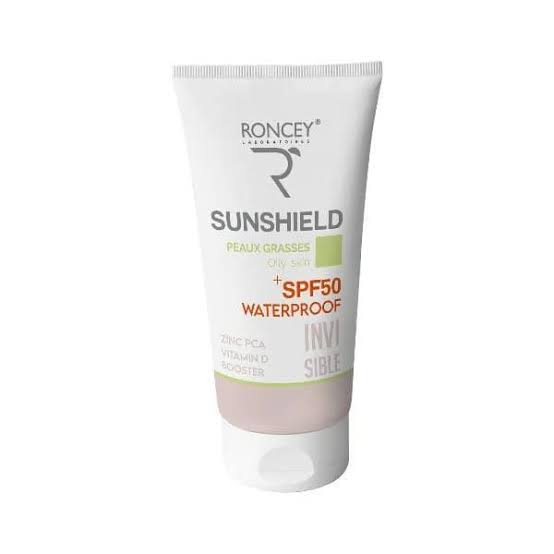 Roncey Ecran Sunshield Waterproof Peau Grasse SPF50+ Invisible 50ml