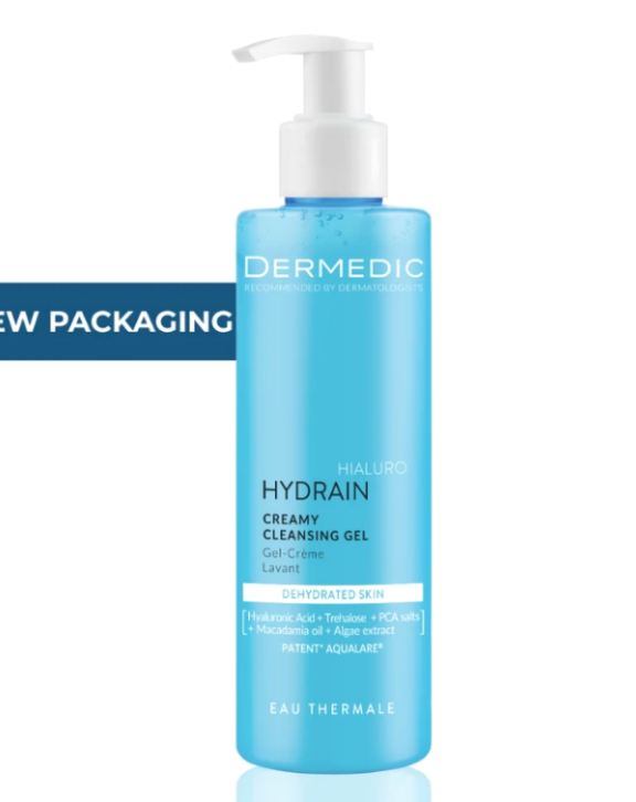 Le Gel Nettoyant Dermedic Hydrain 3 élimine en douceur maquillage et impuretés tout en hydratant intensément les peaux sensibles et sèches. Sa formule sans SLS ni SLES, enrichie en acide hyaluronique et huile de macadamia, prévient le dessèchement et protège la barrière cutanée.
