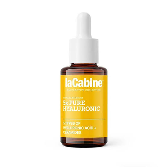 LaCabine Sérum 5x Pure Hyaluronic hydrate intensément, lisse les rides et améliore la texture de la peau grâce à sa formule à 5 types  d’acide hyaluronique. Idéal pour tous types de peau.