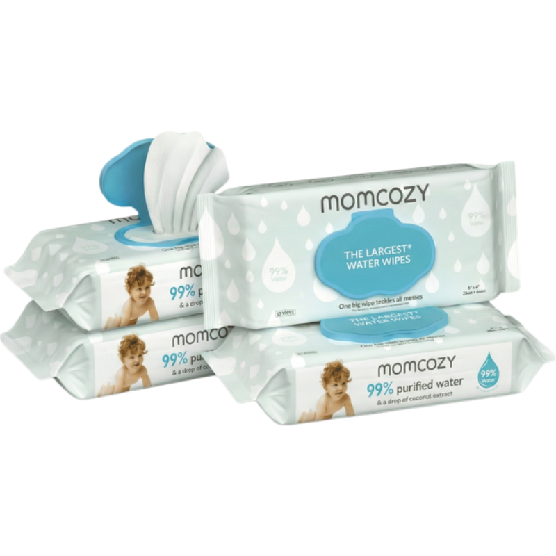 Momcozy Lingettes pour Bébé à 99 % d’eau Pureté Supérieure 60 Pieces