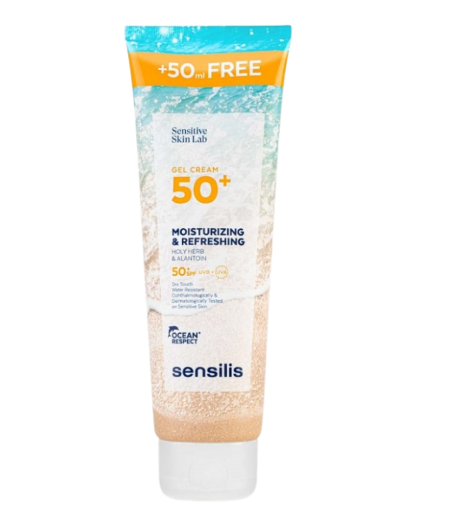 SENSILIS GEL CREME HYDRATANT RAFRAICHISSANT SPF50+ 250ML