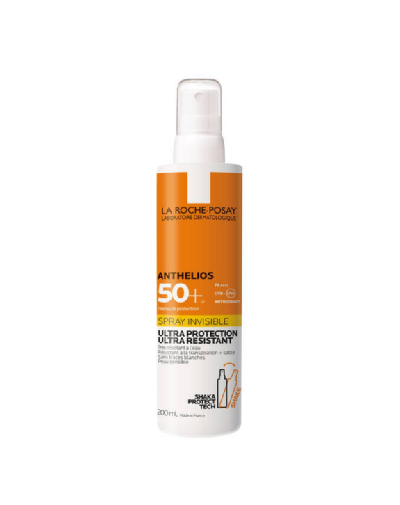 ANTHELIOS SOLAIRE SPRAY INVISIBLE SPRAY SPF50+ est une crème solaire corps protection UVA / UVB spf 50+ invisible et à la texture ultra légère. Sans traces blanches. Non gras. Hypoallergénique. Testé sous contrôle dermatologique. Résistant à l’eau, au sable et à la transpiration.