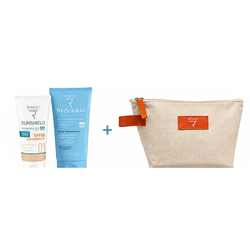Crème solaire confort fondante et matifiante, au toucher non gras avec très haute protection. Soin protecteur hydratant et régénérant avec sa texture légère anti-brillance, particulièrement adaptée aux peaux claires normales à mixtes, offre une très haute protection dermatologique grâce à un système filtrant longs à large spectre contre les UVA/UVB : ils protègent et luttent contre les coups de soleil, irrégularités pigmentaires et vieillissement prématuré dû au soleil. Très résistante à l’eau et à la transpiration et aux frottements pour une protection optimale. Le plaisir d’être bien protégé. Non parfumé Résistant à l’eau (Waterproof) Le gel nettoyant Mixaskin doux et sans sulfate pour la peau normale àmixte débarrasse la peau en profondeur des impuretés. Il favorise le débouchage des pores en douceur et élimine les cellules mortes. Il est nettoyant, adoucissant, apaisant et revitalisant. La Niacinnamide (Vitamine B3) stimule donc le renouvellement cellulaire qui lui-même permet d'avoir une peau plus lisse, plus ferme, et plus lumineuse. L’acide salicylique exerce une action kératolytique, c’est-à-dire qu’il élimine en douceur les cellules mortes, favorise le renouvellement cellulaire et affine le grain de peau. Biosaccharide gum-1 est un actif hydratant, il permet de stimuler le renouvellement cellulaire. Il dispose aussi d'une activité anti-âge intéressante si bien qu'on le compare souvent à l'acide hyaluronique.