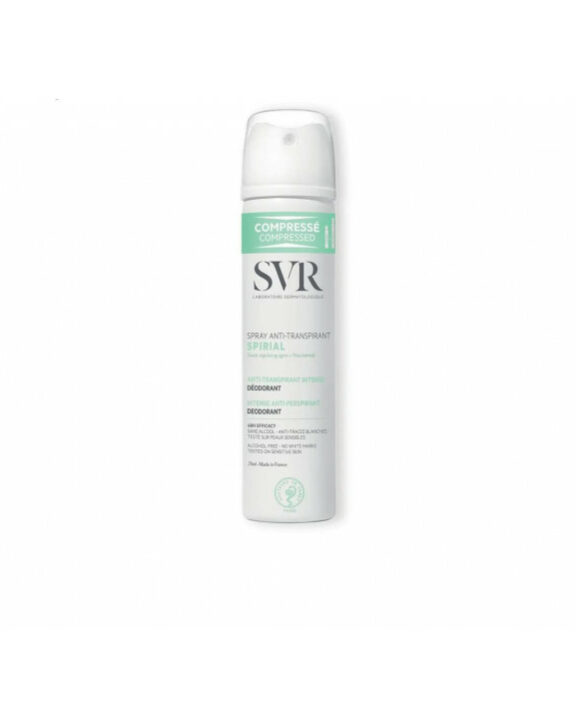 Spirial spray anti-transpirant, le déodorant soin qui allie douceur et efficacité 48H pour toutes les peaux même en cas de transpiration intense (sport, stress…).