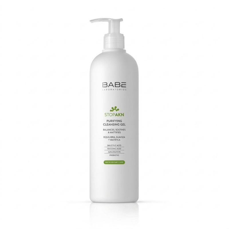BABE GEL NETTOYANT PURIFIANT STOP AKN POUR PEAUX GRASSES A TENDANCE ACNEIQUE 400 ML