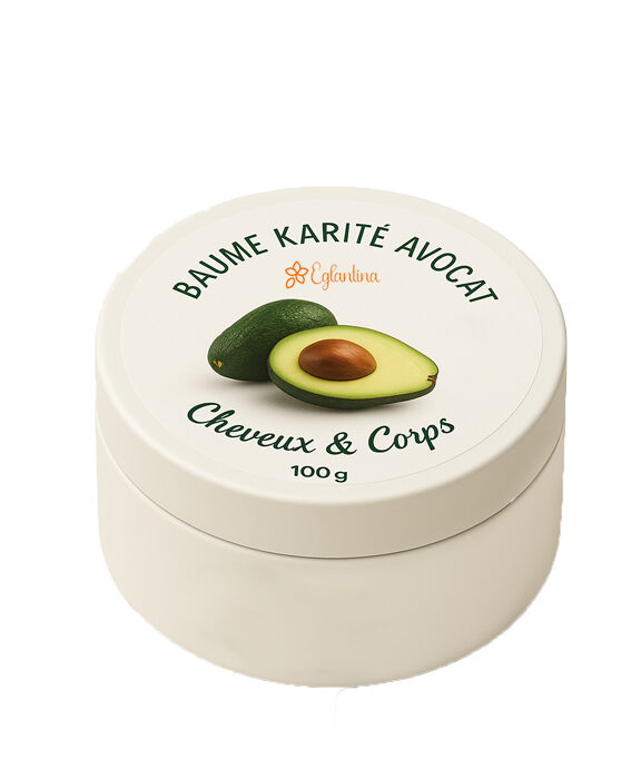 Ce baume hydrate en profondeur, nourrit les peaux sèches et apaise les irritations. Il laisse la peau douce, souple et éclatante, tout en renforçant la barrière cutanée.2.Idéal pour les cheveux secs, ternes ou cassants, il nourrit la fibre capillaire, stimule la pousse et redonne brillance et vitalité à votre chevelure.