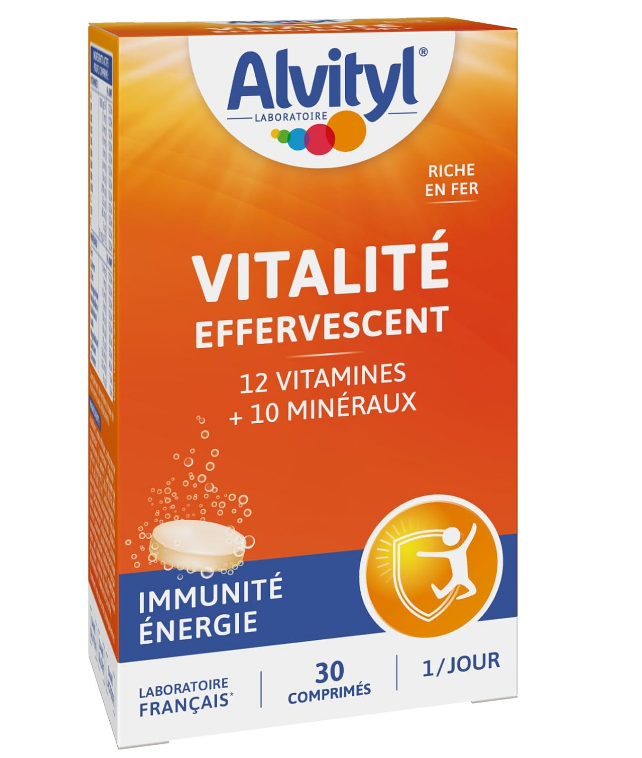 Alvityl Vitalite Immunité Energie 30 Comprimes Effervescents