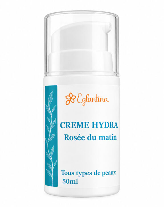 Découvrez la fraîcheur du matin avec Eglantina : une crème hydratante naturelle pour le visage Mêlant l'amande douce, la glycérine végétale et la niacinamide, notre formule vous offre une peau douce, éclatante et revitalisée Un rituel de beauté naturel pour un éclat quotidien