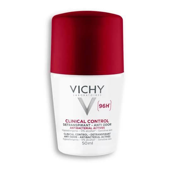 Le déodorant Vichy femme Clinical Control 96h associe une tenue longue durée à une action anti-odeurs et anti-humidité grâce au zinc purifiant et antibactérien et à la perlite absorbante. Tout au long de la journée, ce déodorant prend soin de vos aisselles et laisse la peau respirer pour un confort optimal, sans effet collant, ni sensation d’irritation. Développée sous contrôle dermatologique, sa formule unique régule la transpiration et l’humidité pendant 96 heures et permet de lutter contre la transpiration excessive.