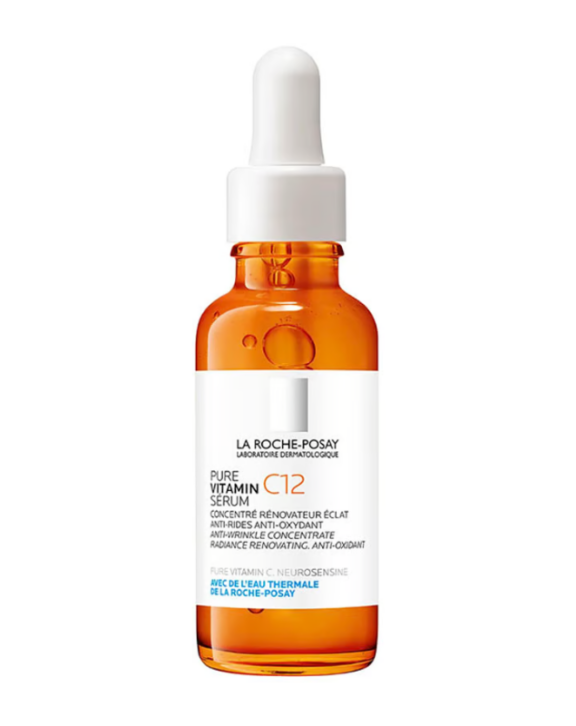 LA ROCHE POSAY PURE VITAMIN C12 SERUM est un sérum visage anti-rides anti-oxydant concentré à 12% de Vitamine C. Avec de l’Acide Salicylique et de la Neurosensine apaisante, à un pH physiologique, pour révéler tout l’éclat des peaux sensibles. 12% DE VITAMINE C PURE Actif anti-âge de référence qui révèle l'éclat de la peau et estompe les rides et ridules.