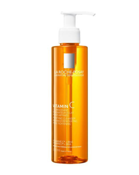 La Roche-Posay Vitamin C Gel Moussant 200 ml est un produit de soin de la peau polyvalent. Adapté à tous les types de peau, y compris les peaux sensibles et grasses, ce gel élimine en douceur les impuretés tout en offrant hydratation et lissage cutané. Sa formule à base de vitamine C ainsi que de BHA, ce produit revitalise la peau et resserre visiblement les pores. Il purifie en douceur la peau, tandis que sa composition aide à renouveler l'éclat naturel de la peau et à prévenir les signes de vieillissement cutané.