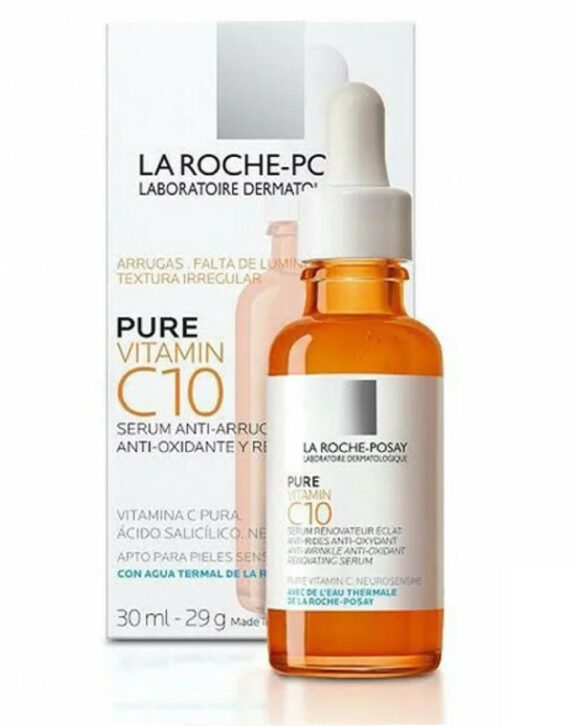 LA ROCHE POSAY PURE VITAMIN C10 est un soin anti rides enrichi en 10% de vitamine C pure confère force et éclat à la peau sensible. Il lutte efficacement contre les rides, le manque d'éclat et le grain de peau irrégulier.